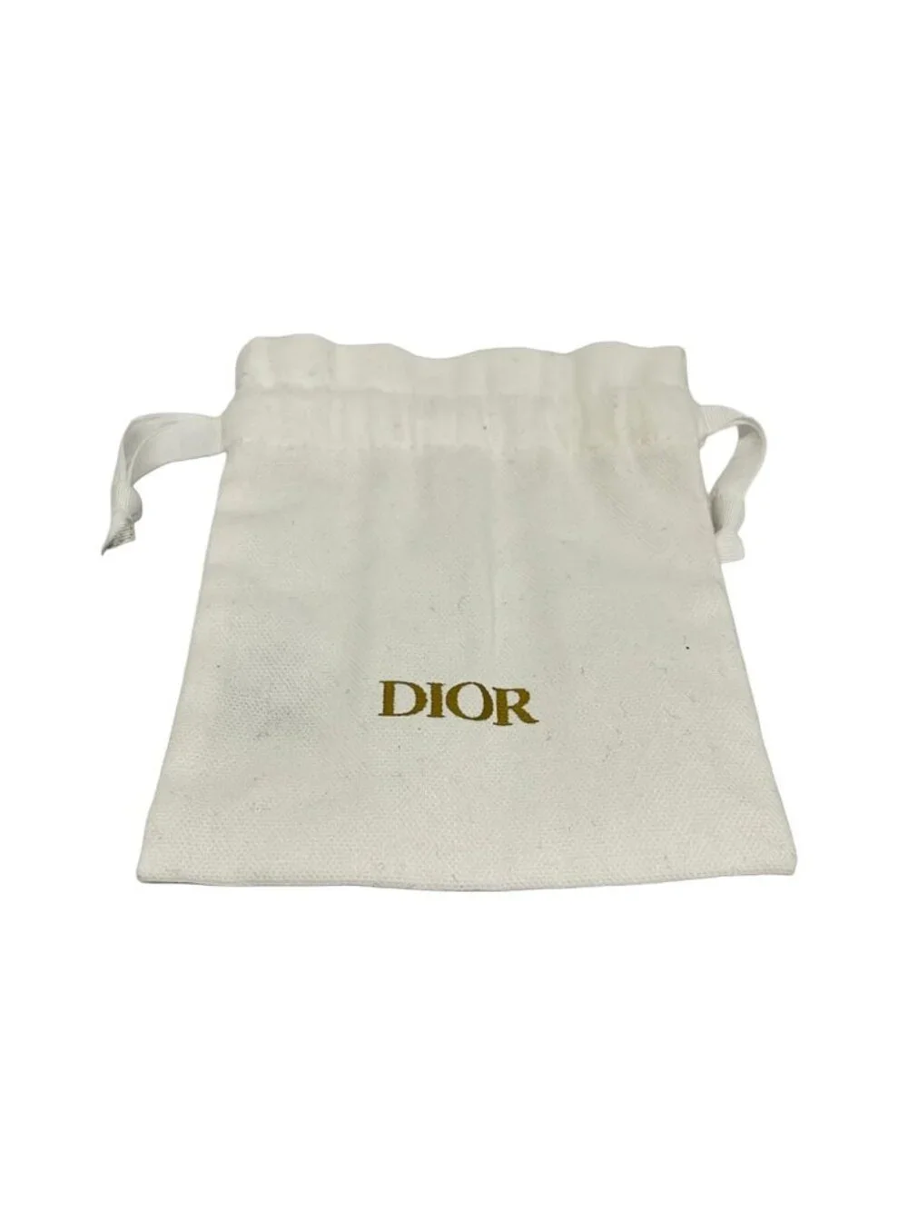 Dior Earrings Tribal White Gold Clear Hachi Clover Star CD Motif Visual